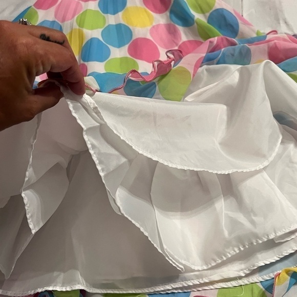 Jessica Ann Dress size 6X polka dots perfect for Easter or Spring - Picture 12 of 14